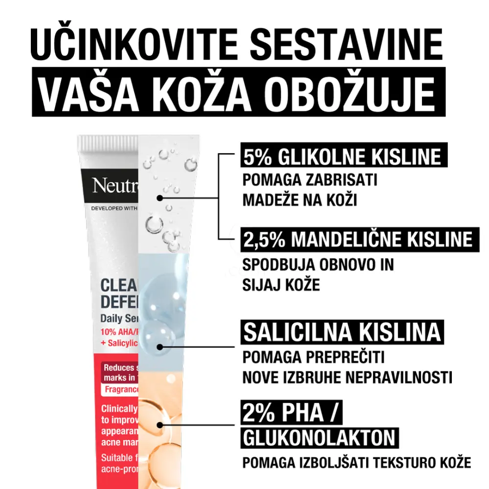 Neutrogena Clear&Defend+, serum za obraz (30 ml)